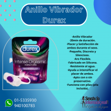 ANILLO VIBRADOR DUREX - SEXSHOP PLAZA NORTE.